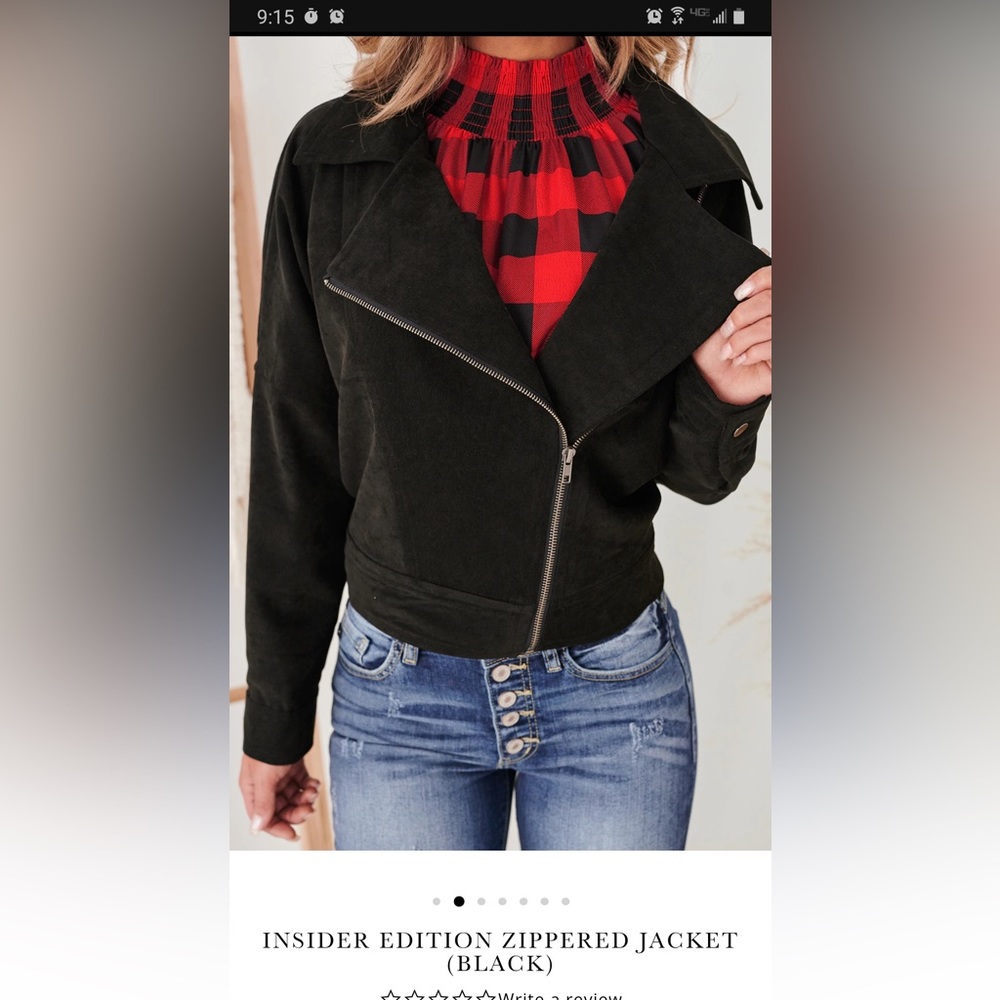 Insider zipped jacket Black